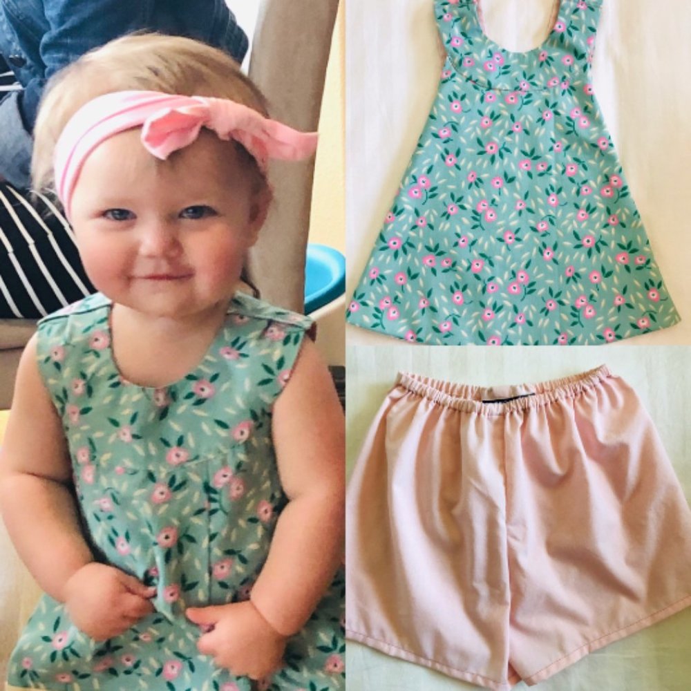 2/$25 Infant/Toddler Dress + Shorts Set